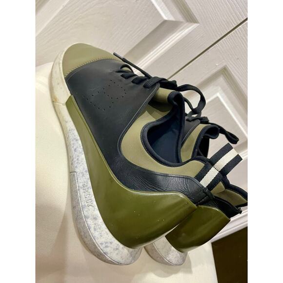 BALLY SNEAKERS HUNTER GREEN NEOPRENE BLACK LEATHER SZ 13 MADE‎ IN ITALY NORMCORE main image 9